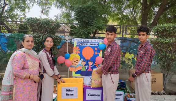 डीएवी पब्लिक स्कूल एनटीपीसी फरीदाबाद में छठा स्थापना दिवस मनाया गया।