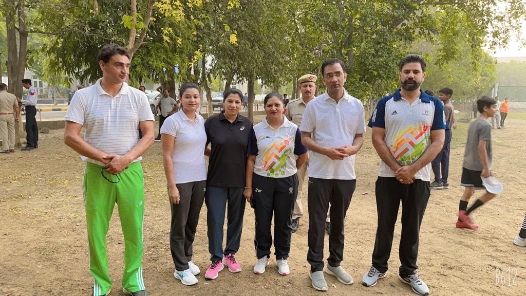 D C ( उपायुक्त ), पलवल कृष्ण कुमार सहित खेल प्रशिक्षक व खिलाड़ियों की मैराथन में शिरकत
