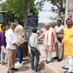 भाजपा नेता टिपरचंद शर्मा ने किया सेक्टर-2 का दौरा