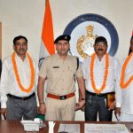फरीदाबाद पुलिस के 3 इंस्पेक्टर और 1 सिपाही हुये सेवानिवृत्त