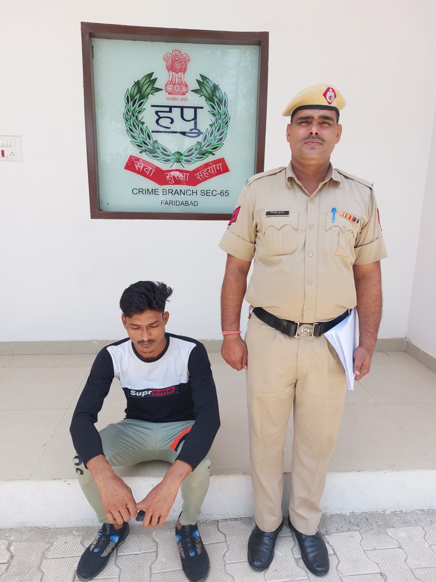 देसी कट्टे सहित एक आरोपी को क्राइम ब्रांच 65 की टीम ने किया काबू