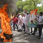 Telangana Congress protests against ED's questioning of Rahul Gandhi