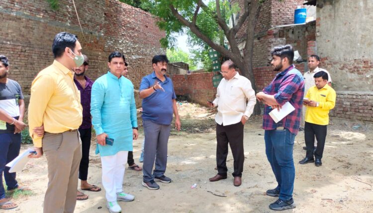विधायक ने किया सैक्टर-7 व 4आर के डिस्पोजलों का निरीक्षण