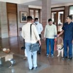 होटल ललित मांगर में थाना धौज प्रबंधक इंस्पेक्टर महेंद्र पाठक की टीम ने बम निरोधक दस्ता की टीम और डॉग स्क्वाड टीम के साथ किया सर्च अभियान