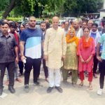 People met the police commissioner under the leadership of former MLA Nagendra Bhadana regarding illegal slaughterhouses