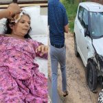 सीएम के काफिले की कार ने सामने से आ रही कार में मारी टक्कर, बुजुर्ग महिला घायल