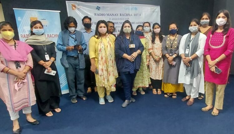 रेडियो मानव रचना 107.8 एफ.एम ने विश्व स्तनपान सप्ताह के दौरान स्तनपान के बारे में महिलाओं को किया जागरूक