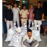 क्राइम ब्रांच ऊंचागांव ने ऑल्टो गाड़ी में अवैध नशा ले जा रहे नशा तस्कर से 123 किलोग्राम गांजे की खेप करी बरामद