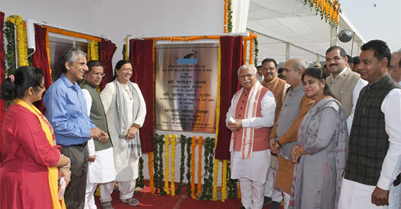 फरीदाबाद महानगर विकास प्राधिकरण के दो बूस्टिंग स्टेशनों का मुख्यमंत्री मनोहर लाल ने किया उद्घाटन