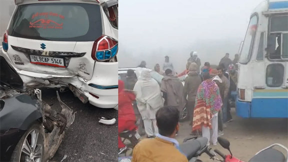 कोहरे में लिपटा पूरा हरियाणा, रोहतक में भिड़े कई वाहन, दो की मौत, 25 तक बारिश के आसार नहीं