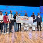 Dr. Mahendra Nath Pandey and Shri Krishan Pal Gurjar felicitated the students of Manav Rachna for securing 2nd position in EV Skill Development Program Competition