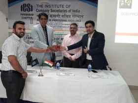 ICSI (भारतीय कंपनी सचिव संस्थान) की फरीदाबाद शाखा ने किया कार्यशाला का आयोजन