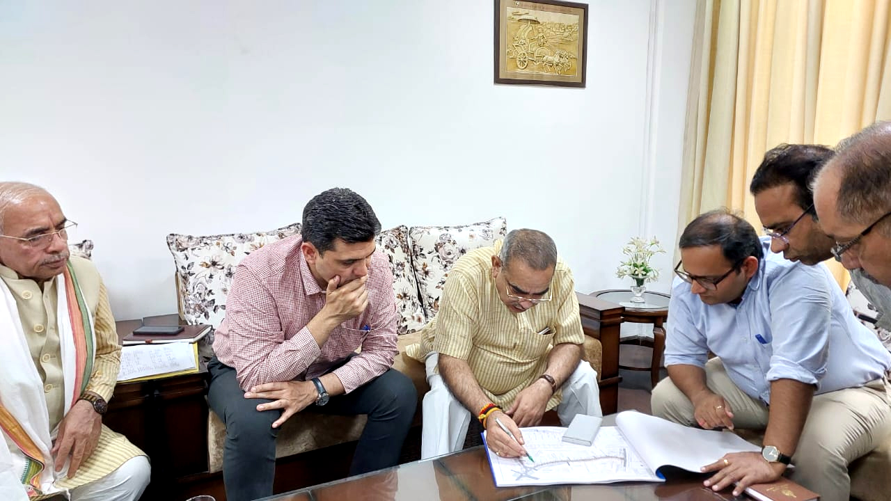 Cabinet Minister Moolchand Sharma holds review meeting with officials for better implementation of development projects