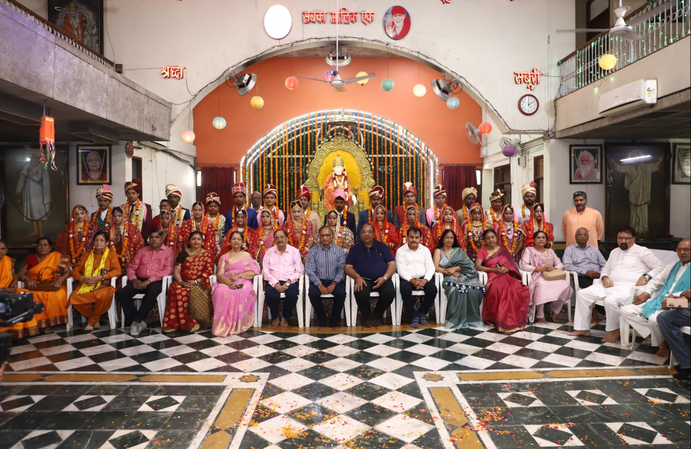 14 couples tied the knot in mass marriage ceremony at Sai Dham!