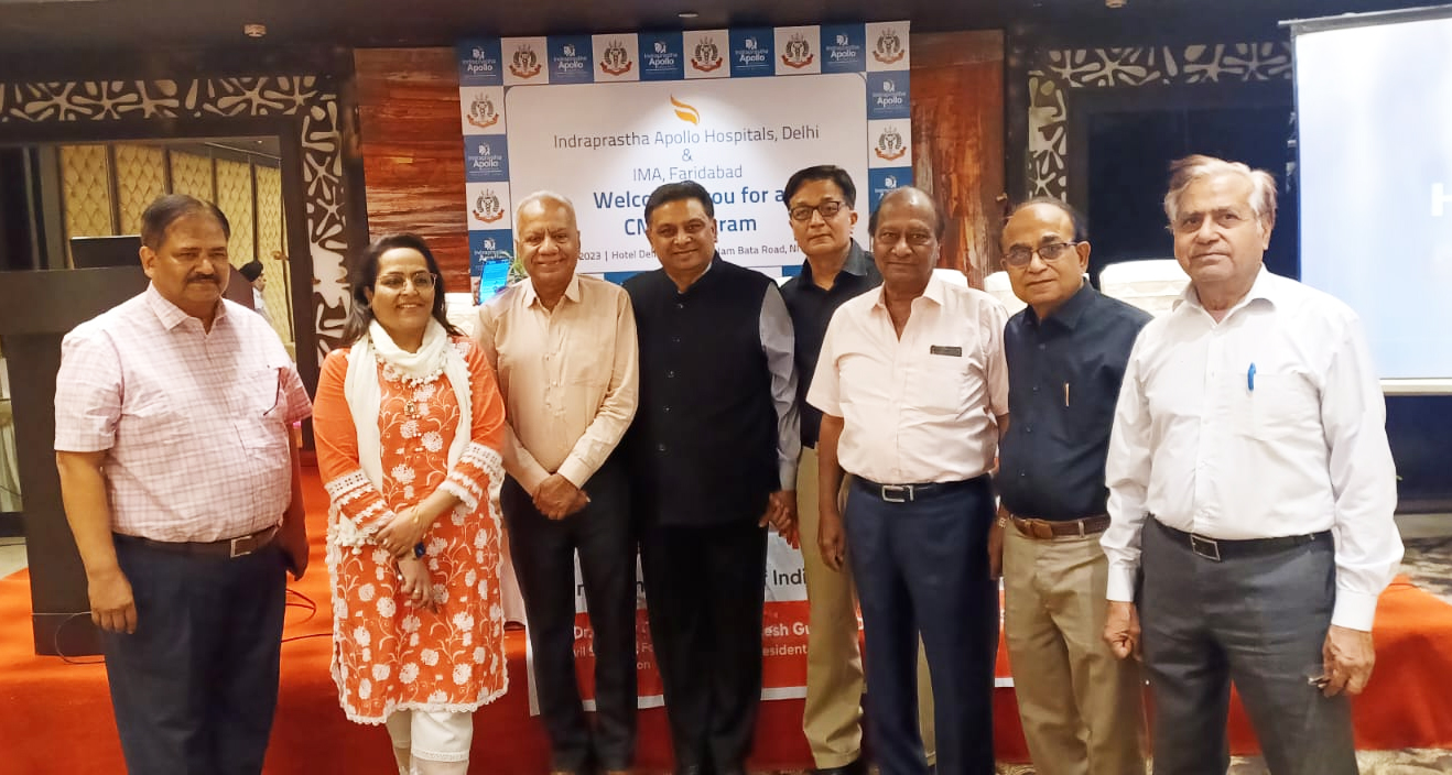 Organization of a medical seminar in collaboration with IMA Faridabad and Apollo Hospital.