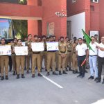 जे.सी. बोस विश्वविद्यालय के विद्यार्थियों ने भ्रष्टाचार उन्मूलन को लेकर जागरूकता रैली निकाली