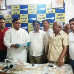 On becoming a national party, you distributed laddoos at the district office