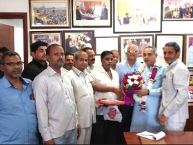 Roadways employees expressed gratitude to Transport Minister Moolchand Sharma