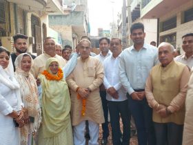 cabinet minister moolchand sharma gifted rmc road to tirkha colony residents