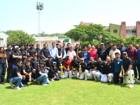 Manav Rachna's team beat Radisson Hotel by 10 wickets in Friendship Cup 2023
