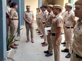 DCP Central Pooja Vashishtha did formal inspection of Sector 31 police station