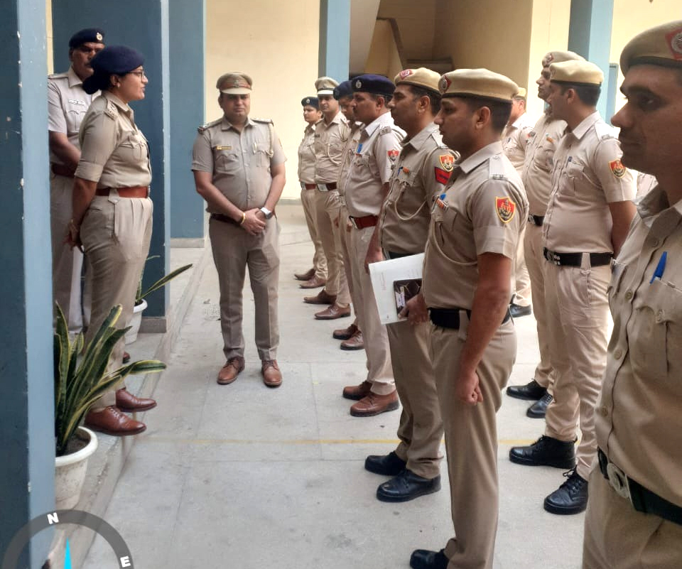 DCP Central Pooja Vashishtha did formal inspection of Sector 31 police station