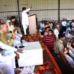 Cabinet minister Moolchand Sharma did public dialogue in village Fatehpur Billouch