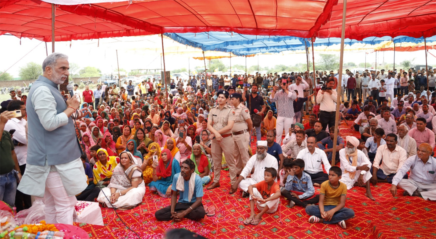 केंद्रीय राज्य मंत्री कृष्ण पाल गुर्जर ने करवाया दो महीने से चल रहा रिवाजपुर आंदोलन समाप्त