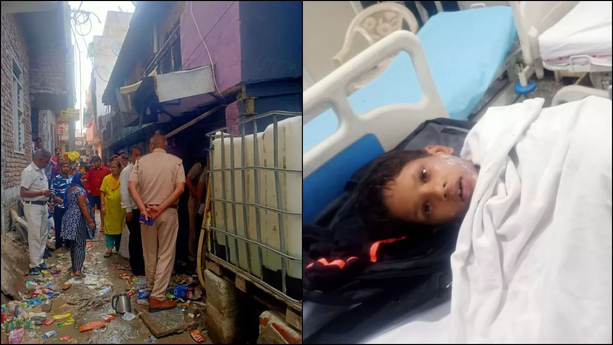सिलेंडर में गैस भरते समय हुआ ब्लास्ट, पांच बच्चे समेत सात झुलसे
