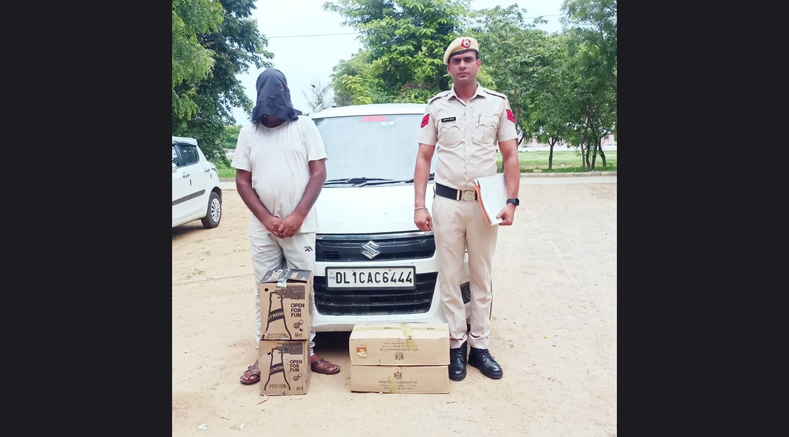 Palwal | District police's action against illegal liquor smugglers continues