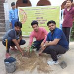पर्यावरण दिवस पर विश्व युवक केंद्र एवं समर्थ फाउंडेशन द्वारा पौधारोपण