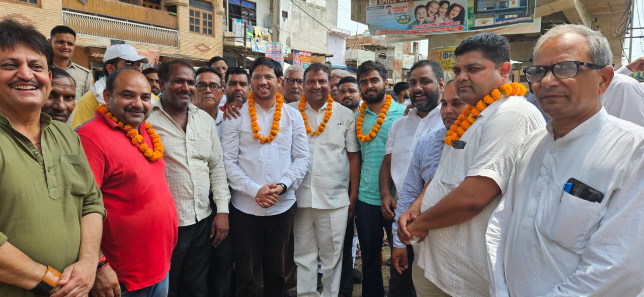 किठवाडी रेलवे पुल के साथ फुट ओवर ब्रिज का विधायक दीपक मंगला ने किया शिलान्यास