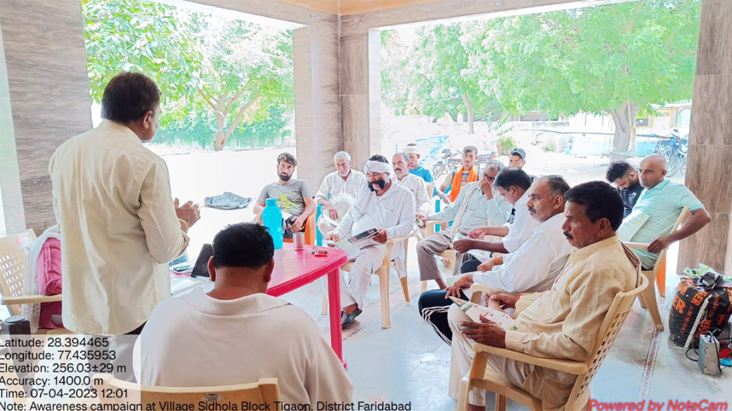 ग्राम स्तरीय जागरूकता कैंप में किसानों को विभागीय योजनाओं से रूबरू करवाया गया