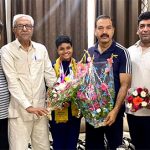 स्पेशल ओलम्पिक वर्ल्ड गेम्स मे गोल्ड जीतने पर ब्लॉक डी सेक्टर 10 के निवासियो ने दी बधाई