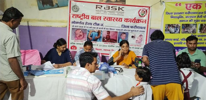स्लम बस्तियों  के बच्चों के पुनर्वास लिए प्रशासन द्वारा आज लगाया गया तीसरा कैम्प