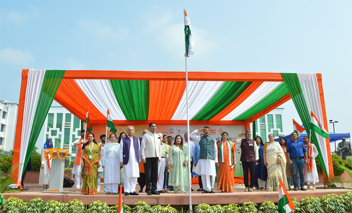 मानव रचना परिसर में धूमधाम से मनाया गया देश की आजादी का जश्न