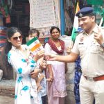 हर घर तिरंगा के तहत बड़े जोश व उल्लास के साथ पुलिस एवं अर्धसैनिक बलो ने संयुक्त रूप से राष्ट्रीय ध्वज तिरंगा को हाथों में लेकर शहर भर में किया मार्च पास्ट