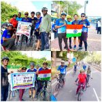 Cycle rally के माध्यम से सड़क सुरक्षा नियम बताए गए