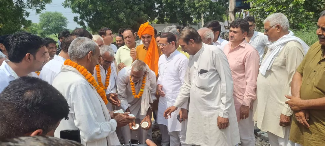 तिगांव विधानसभा में बिछाया जा रहा सडक़ों का जाल - राजेश नागर