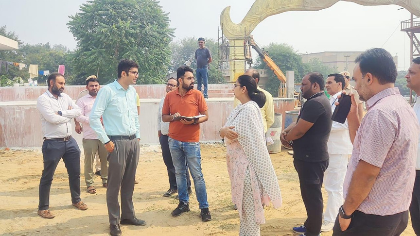 एडीसी आनंद शर्मा ने दशहरा की तैयारियों का लिया जायजा