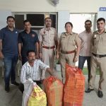 34 किलोग्राम पटाखों सहित आरोपी को थाना एनआईटी की टीम ने किया गिरफ्तार