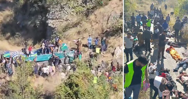 जम्मू-कश्मीर में सड़क हादसा, 36 की मौत, 19 घायल