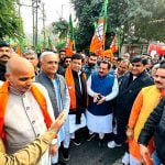 राष्ट्रीय अध्यक्ष जेपी नड्डा के रोड शो में शामिल हुए प्रदेश उपाध्यक्ष मंत्री विपुल गोयल