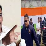 कटिहार में राहुल की गाड़ी पर चढ़े कांग्रेसी, टूटा शीशा, अधीर रंजन चौधरी बोले- पीछे से किसी ने पत्थर मारा होगा