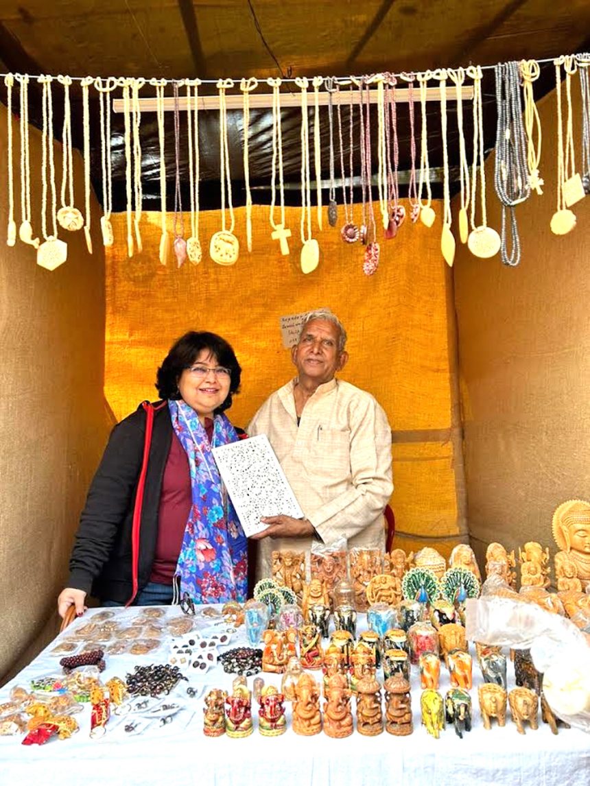 सूरजकुंड मेला में धूम मचा रही प्रसिद्ध शिल्पकार राजेंद्र बोंदवाल की कृतियां