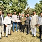 भोपानी गांव में कब्रिस्तान निर्माण के विरोध में विधायक राजेश नागर से मिले सरपंच व आसपास के गांव की सरदारी