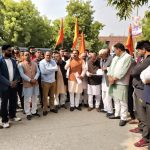 अनंगपुर गांव में चर्च निर्माण के विरोध में ग्रामीणों ने ज्ञापन सौंपा