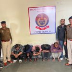 वाहन चोर गिरोह का पर्दाफाश करते हुए अपराध शाखा एनआईटी की टीम ने 6 आरोपियो को किया गिरफ्तार