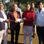 विधायक राजेश नागर ने बाबा सूरदास गौशाला को 1.23 लाख रुपये का चैक सौंपा