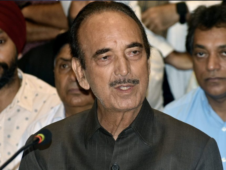 कांग्रेस पार्टी खत्म हो रही, इसकी वजह कुछ लोगों की कमजोरियां और अहंकार : गुलाम नबी आजाद